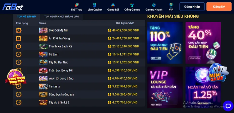 Máy đánh bạc (Slot game) fe88